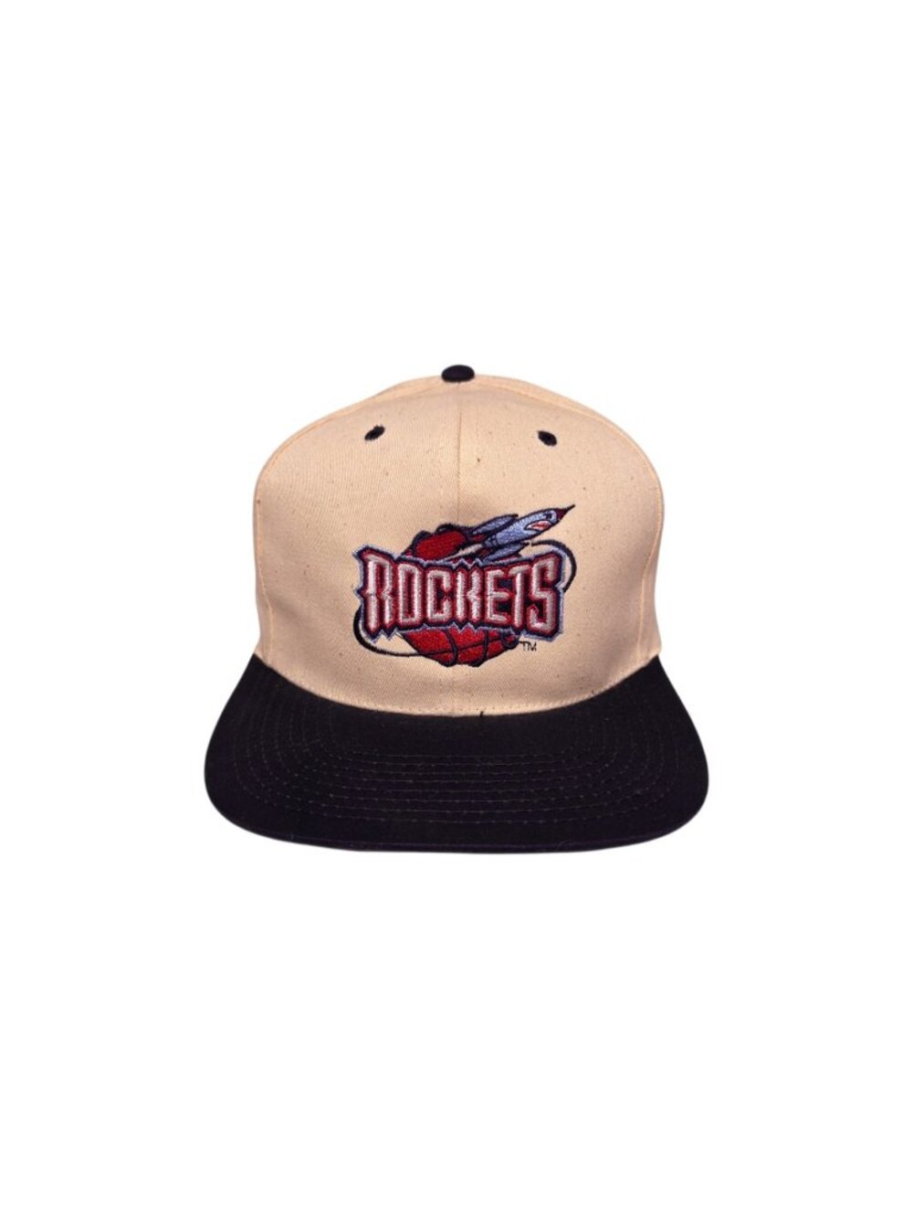 Vintage 90s Houston Rockets Logo Snapback Hat Cap Headmaster NBA Basketball